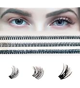 TRZLIFE Individual Lashes Extension, Upgraded DIY Lash Clusters Super Natural Extremely Comfortab...