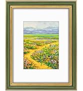 Golden State Art,9x12 Ornate Picture Frame for 6x8 Photo with Mat or 9 x 12 Prints without Mat, R...