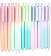 Shuttle Art Retractable Pastel Shifting Gel Ink Pens, 15 Pack Black Ink Pens, Cute Pens 0.5mm Fin...
