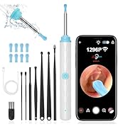 vasdaren Ear Wax Removal, Ear Cleaner with Camera with 1296P, Earwax Removal kit with 9 Ear Pick ...