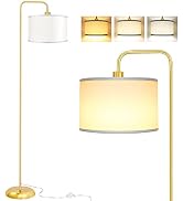 [Upgraded] LED Floor Lamp for Living Room, 3 Color Temperature Floor Lamp with Foot Switch Modern...