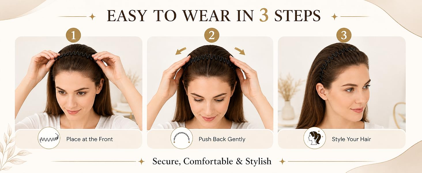 EASY TO WEARIN 3 STEPS