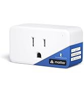 THIRDREALITY Smart Plug M1 via WiFi Matter, Real-time Energy Monitoring, 15A Smart Outlet, ETL Ce...