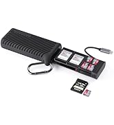 PGYTECH CreateMate High-Speed SD Card Reader USB 3.1 Type-C SD/TF Card Carrying Case Holder for C...