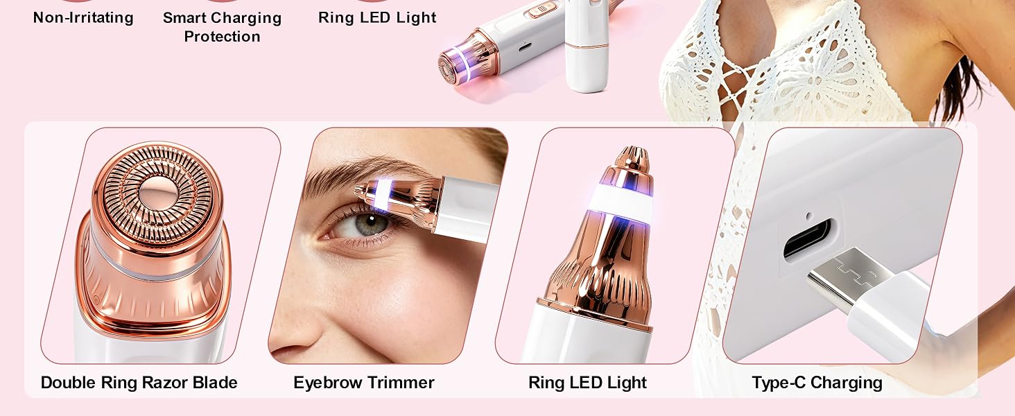 Eyebrow Trimmer and Facial Hair Remover