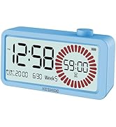 KESHIDE Visual Timer for Kids and Adults with Alarm Clock,LCD Digital 60-Minute Countdown Timer T...