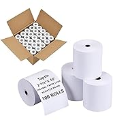 2-1/4'' X 50' Thermal Receipt Paper(100 Rolls),Credit Card Paper Rolls Thermal,Fits 58mm Thermal ...