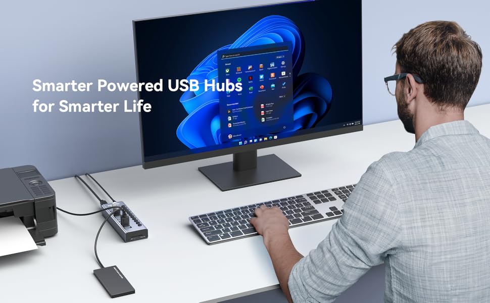 wenter powered usb hub