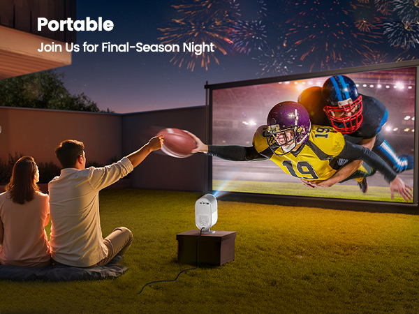 movie projector for outdoor use