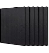 BXI Sound Absorber - 16 X 12 X 3/8 Inches 6 Pack High Density Acoustic Absorption Panel, Sound Ab...