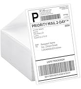 LuckyGuard 4x6 Thermal Labels Fanfold 500-Pack Crisp Prints Thermal Shipping Labels 4x6 Commercia...