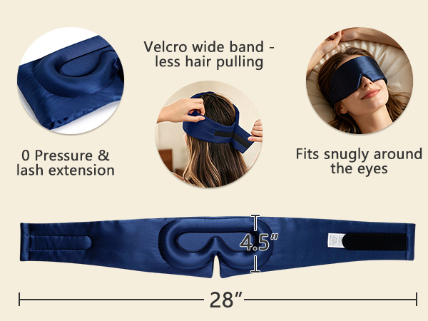 Side sleeper friendly design, fits facial contour without squeezing your face.