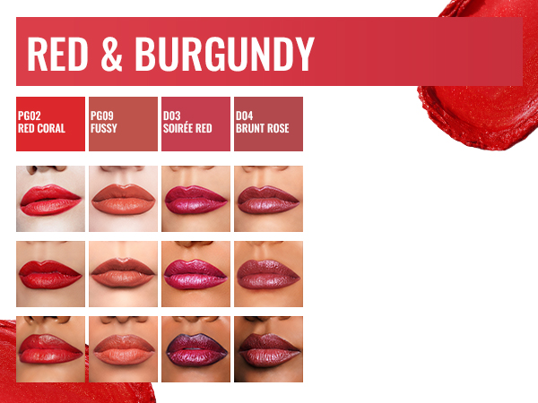 Red &amp; Burgundy Lipstick