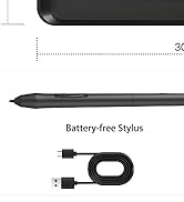 Drawing Tablet for Computer and Phone 8x5 Inch Digital Graphic Tablet Art Tablet with Battery-Fre...