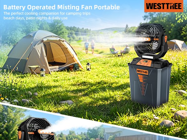 portable misting fan