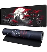 Vanzard Large Gaming Mouse Pad, Anime Black Mousepad with with Non-Slip Base, Expanded Cool Desk ...