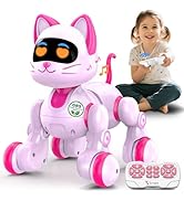 Nicmore Robot Cat Interactive Toys for Girls: Remote Control Pet for Kids Age 4-6 Gifts for 3 4 5...