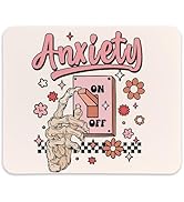 KDHTY Pink Cool Skull Mouse Pad Gothic Art,Funny Mouse pad Gothic Office Supplies,Mental Health T...