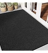 EZ2LIVE Front Door Mat 4' x 6', Low Profile Welcome Mat, Non-Slip Door Mat Outside Entrance, Resi...
