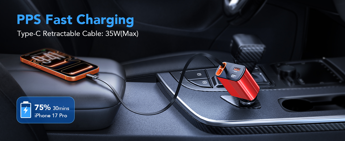 Retractable Car Charger