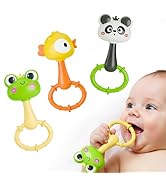 iPlay, iLearn Baby Maracas Rattle Toy, Infant Animal Shaker Rattles Set, Newborn Sensory Teething...