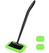 X XINDELL New Windshield Cleaner, Car Inside Window Cleaning Tool Microfiber Wand with Handle Eas...