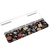 MOSISO Wrist Rest for Keyboard&amp;Keyboard Stand Set, Courtyard Flowers Ergonomic Wrist Rest Pad, No...