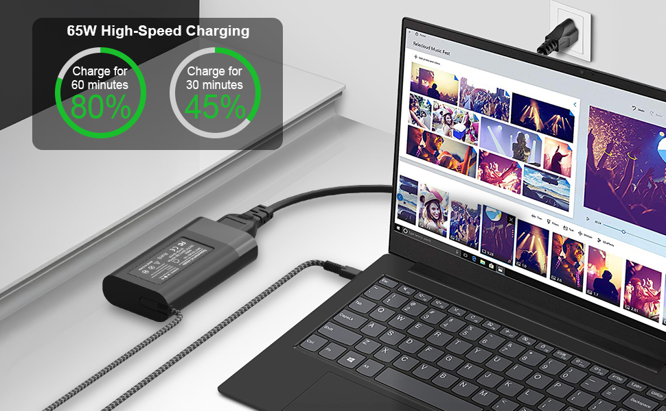 Type C Power Cord for HP Envy x360 Laptop