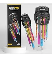 GRENPRO Allen Wrenches Sets, Hex Key Set, 22pcs Allan Wrench Sets Metric And Standard &amp; SAE Color...