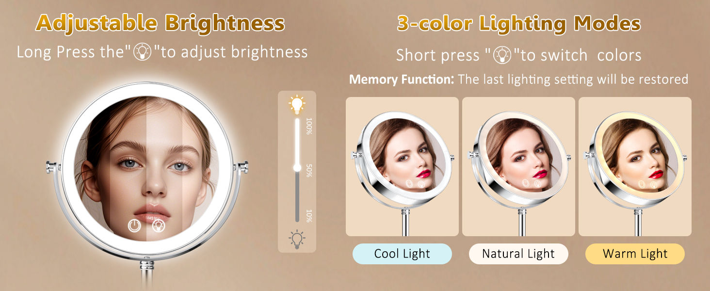 vanity mirror with lights