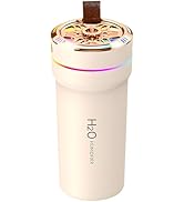 Car Diffuser Humidifier with Night Lights Portable 300mL USB Powered Cool Mist Auto Shut-Off Quie...