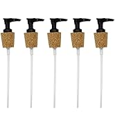 Creative Hobbies Black Pump Dispenser with Cork Stopper for Easy Press-in Fit (Pkg/5)