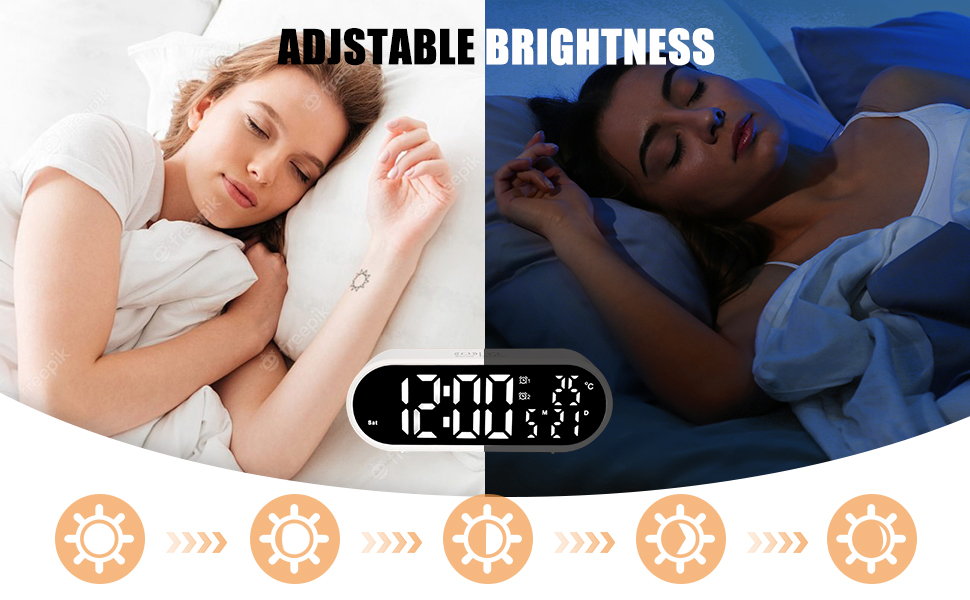 Large Display Digital Alarm Clock