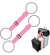 Pddgllut Luggage Connector Straps for Suitcases, Adjustable Travel Bungee for Carry on Bag, Backp...