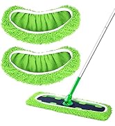 Yicotira Reusable Microfiber Mop Pads for Swiffer - 2 Pack Dry &amp; Wet XL Pads - Heavy Duty Mopping...