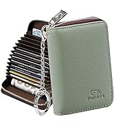 FurArt Credit Card Wallet, Zipper Card Cases Holder for Men Women, RFID Blocking, KeyChain Wallet...