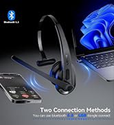 wireless headset with mic for work