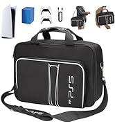 HUIJUTCHEN for PS5 Carrying Case, for PS5 Travel Case Compatible with PS5 Disc And Digital Editio...