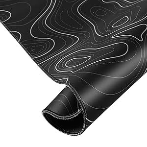 Topographic mouse pad