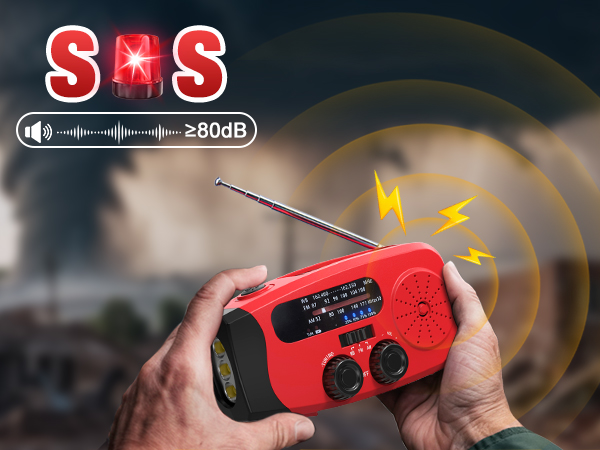 emergency hand crank radio