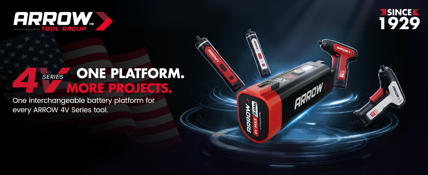 ARROW 4V SERIES RECHARGEABLE SCREWDRIVER
