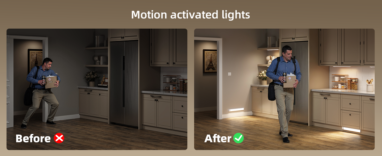 Motion Activated Under Cabinet Lights