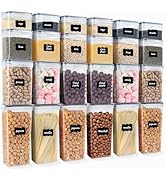 LUSCREAL 24 PCS Plastic Food Storage Container Sets with Lids