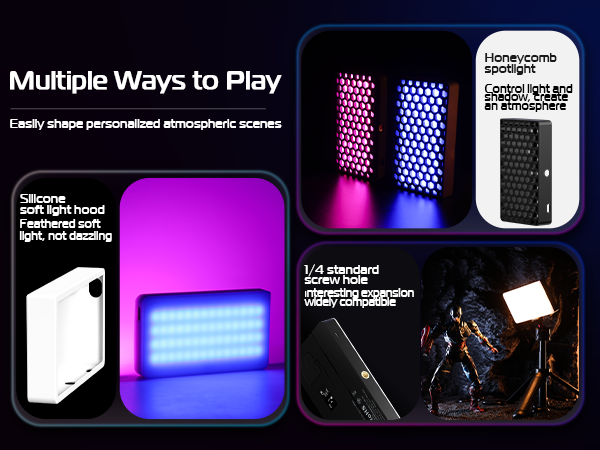 panel led led matrix panel photography light lighting kit phone ring light