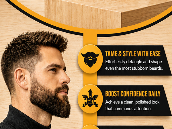 Beard Brush and Comb