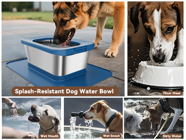 No Spill Dog Water Bowl