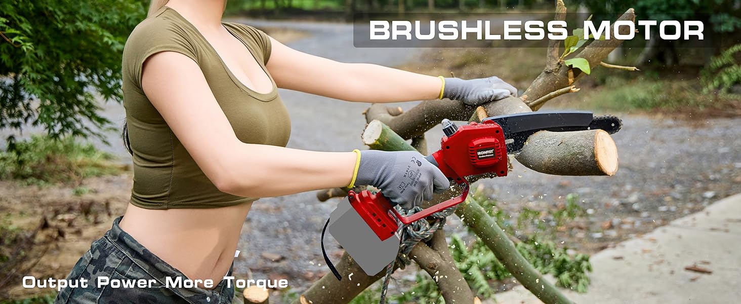 Chainsaw chain saw cordless chains saws sharpener brushless electric handle mini rechargeable batter
