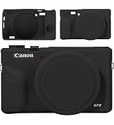 Canboc Case for Canon PowerShot G7X Mark III Digital Camera, G7X Mark III Soft Silicone Cover wit...