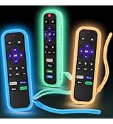 SOTATOO (3 Pack) Case for Roku Remote, Cover for Hisense/TCL Roku TV Steaming Stick/Express, Sili...