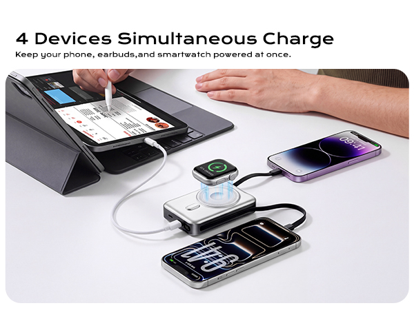 Simultaneous Charging For 4 Devices